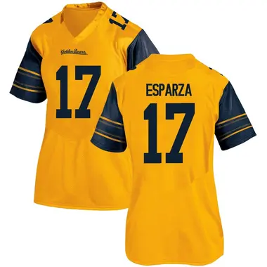 Gold Replica Women's Alonzo Esparza California Golden Bears Alternate Football College Jersey