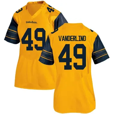 Gold Replica Women's Lucas Vanderlind California Golden Bears Alternate Football College Jersey