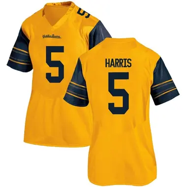 Gold Replica Women's Marcus Harris California Golden Bears Alternate Football College Jersey