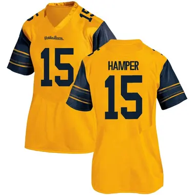 Gold Replica Women's Mark Hamper California Golden Bears Alternate Football College Jersey