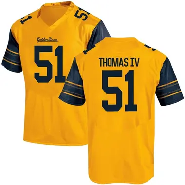 Gold Replica Youth Curlee Thomas IV California Golden Bears Alternate Football College Jersey