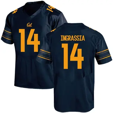 Navy Replica Men's Dominic Ingrassia California Golden Bears Football College Jersey