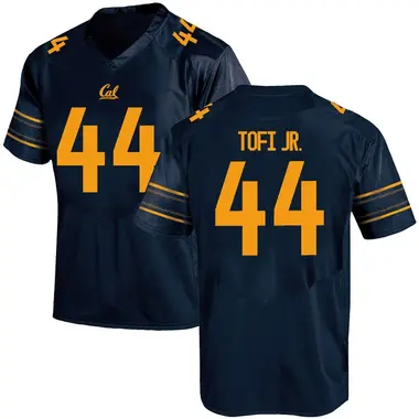 Navy Replica Men's John Tofi Jr. California Golden Bears Football College Jersey