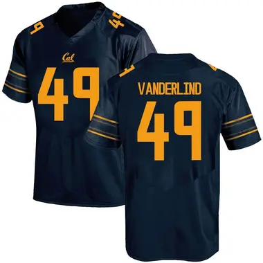 Navy Replica Men's Lucas Vanderlind California Golden Bears Football College Jersey
