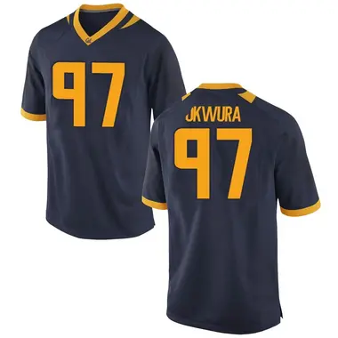 Navy Replica Men's Michael-Anthony Okwura California Golden Bears Football College Jersey