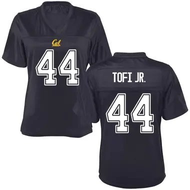 Navy Replica Women's John Tofi Jr. California Golden Bears Football College Jersey
