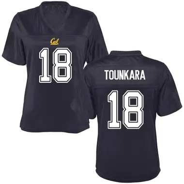Navy Replica Women's Serigne Tounkara California Golden Bears Football College Jersey