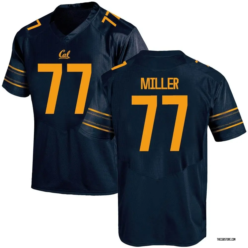 Navy Replica Youth Braden Miller California Golden Bears Football College Jersey