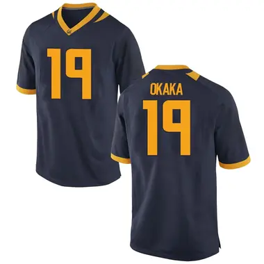 Navy Replica Youth Odera Okaka California Golden Bears Football College Jersey