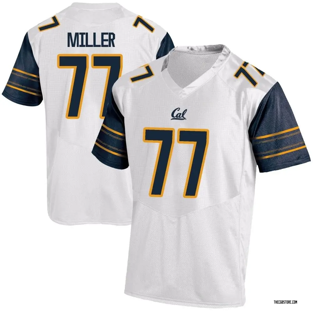 White Game Men's Braden Miller California Golden Bears Football College Jersey