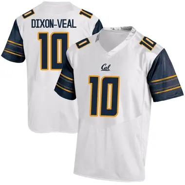 White Game Men's Jayden Dixon-Veal California Golden Bears Football College Jersey