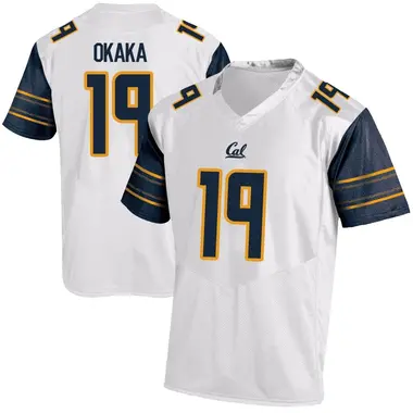 White Game Men's Odera Okaka California Golden Bears Football College Jersey