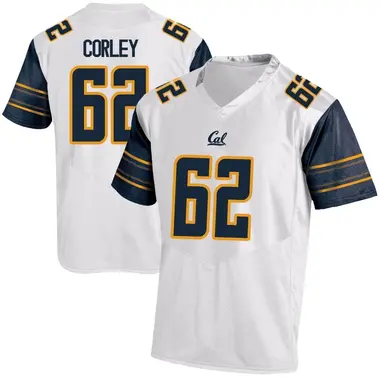 White Game Men's Syris Corley California Golden Bears Football College Jersey
