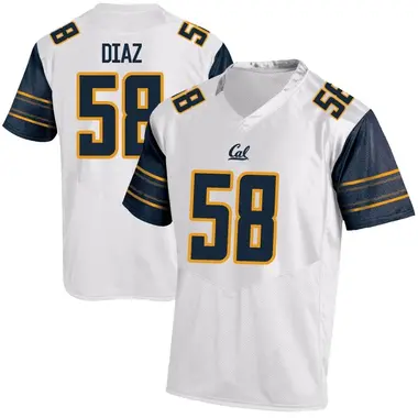 White Replica Youth Elijah Diaz California Golden Bears Football College Jersey