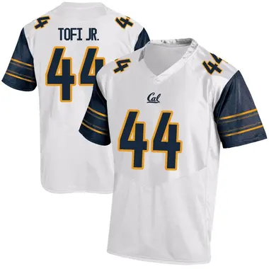 White Replica Youth John Tofi Jr. California Golden Bears Football College Jersey