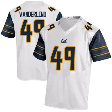White Replica Youth Lucas Vanderlind California Golden Bears Football College Jersey